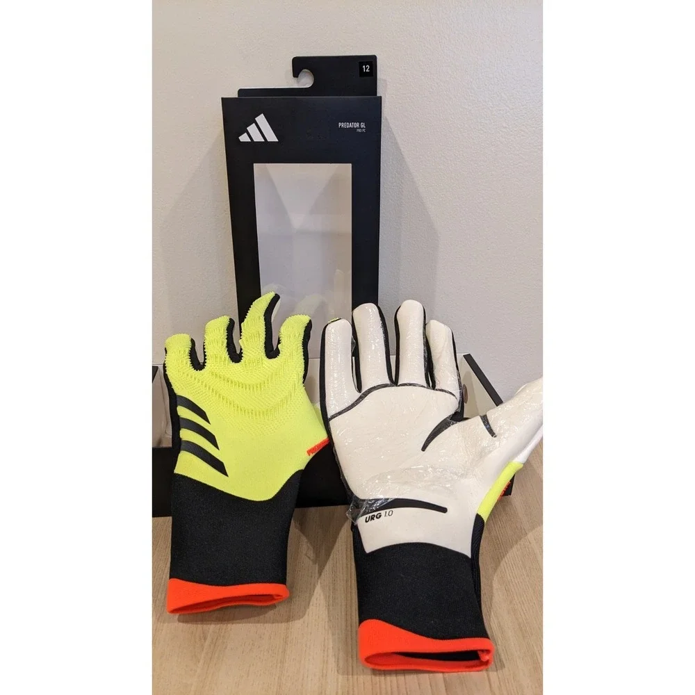 Adidas Predator Pro PC Goalkeeper Gloves Size 12 Yellow Black IQ4024 New Soccer